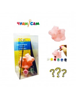 Набір розфарбуй вінілову іграшку КОРІВКА (акрілові фарби, пензлик) 